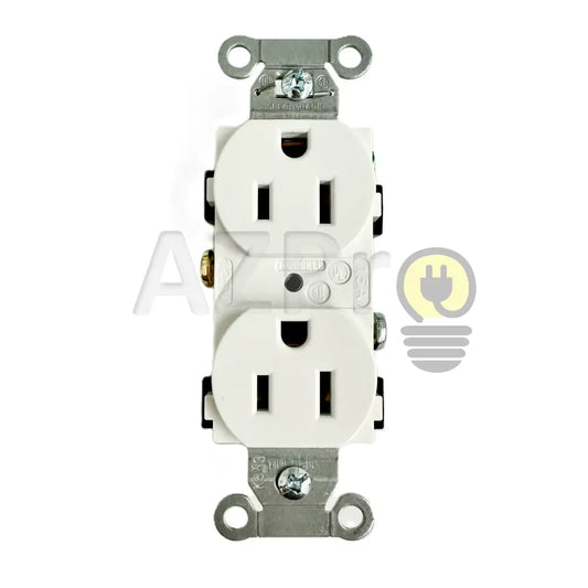 Conector Receptaculo Contacto Duplex 15a 125v 5-15r Blanco CR15WHI Hubbell - Electrónica > Audio > Equipos para