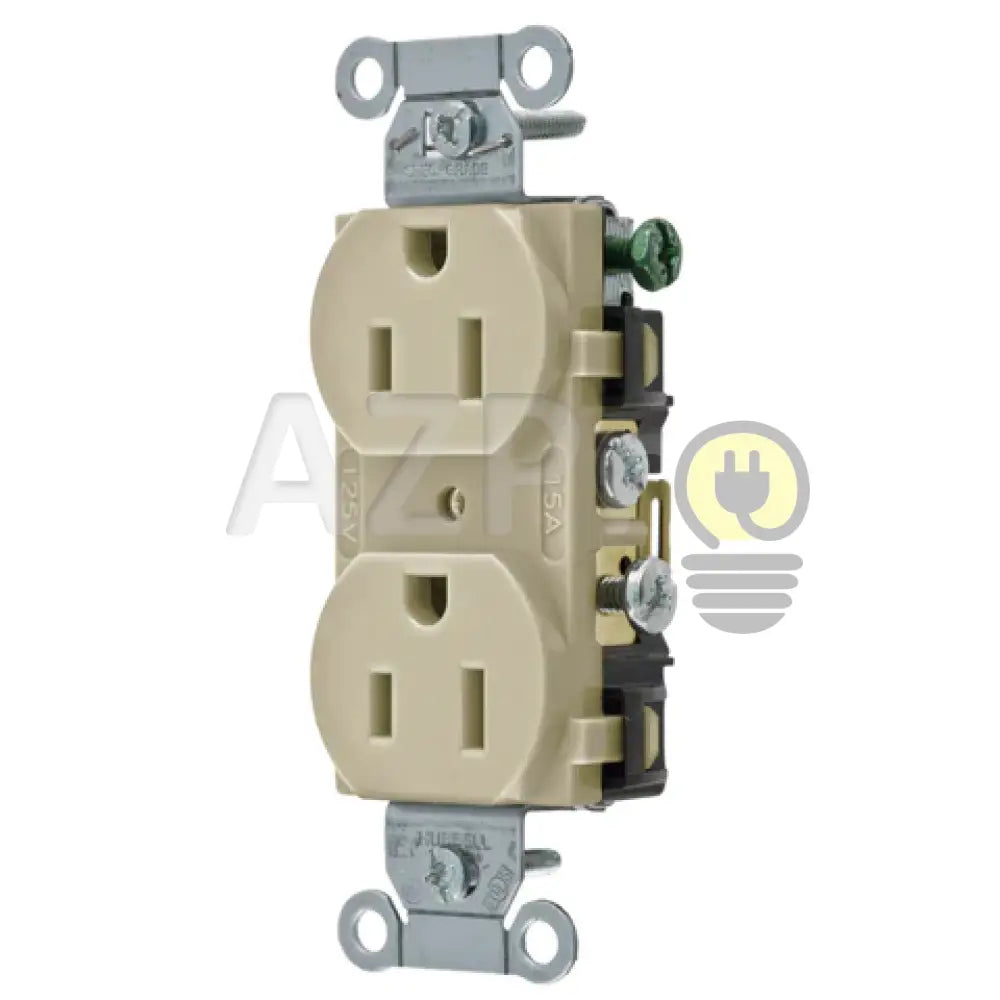 Conector Receptaculo Contacto Duplex 15A 125V 5-15R Cr15I Blanco Hubbell Electrónica > Audio Equipos