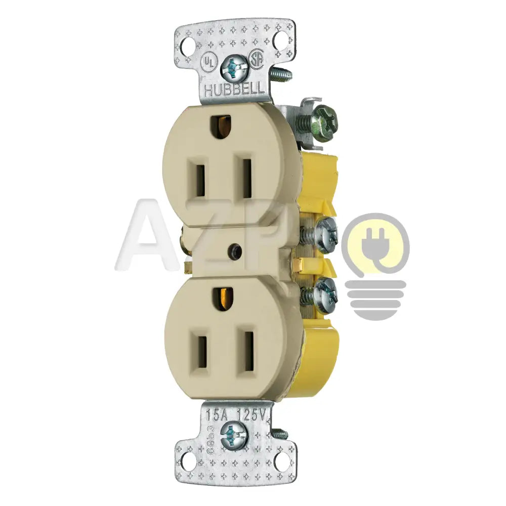 Conector Receptaculo Contacto Duplex 15A 125V Rr15I Hubbell Electrónica > Audio Equipos Para