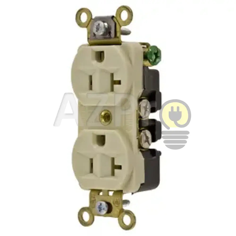 Conector Receptaculo Contacto Duplex 20A 125V 5-20R Hbl5352I Marfil Hubbell Electrónica > Audio