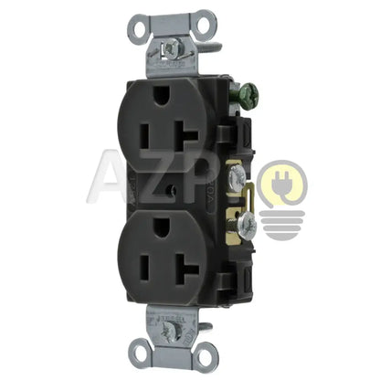 Conector Receptaculo Duplex 20a 125v 5-20R Negro CR20BLK Hubbell - Electrónica > Audio > Equipos para escenario