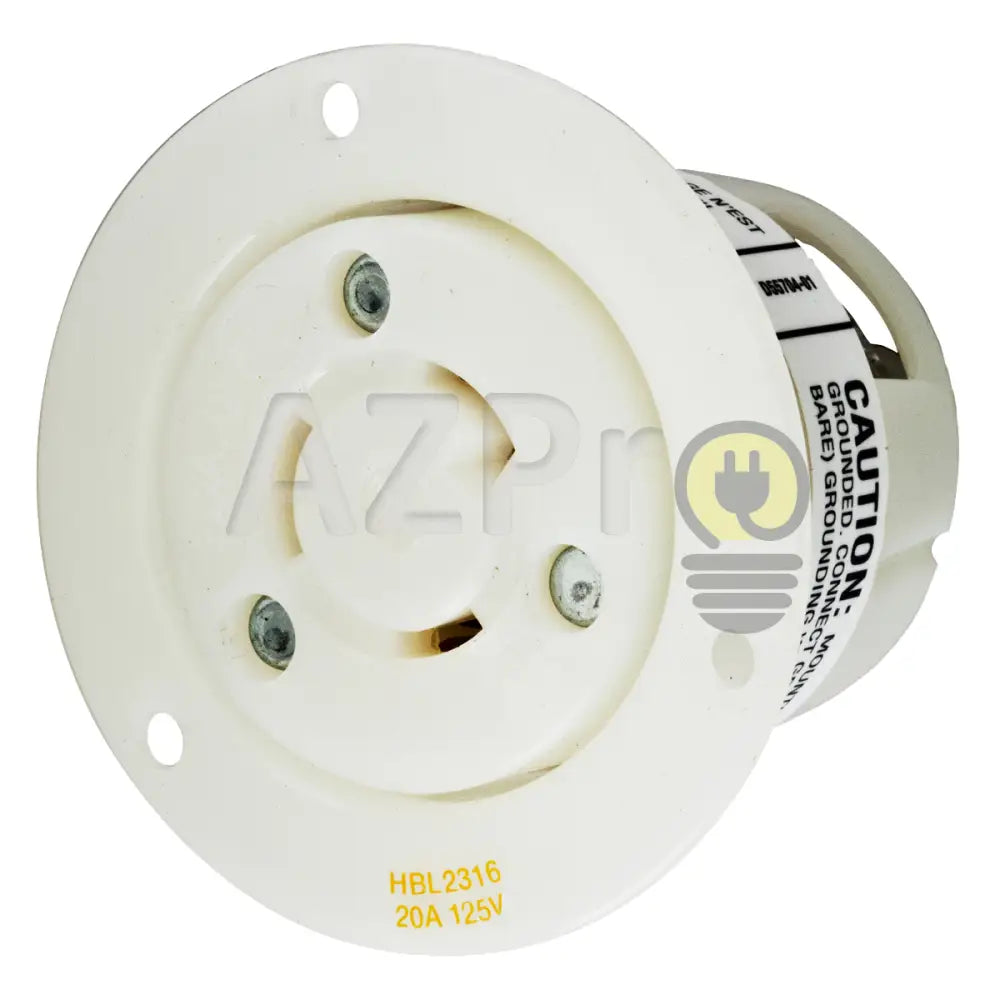 Conector Receptaculo Twist Lock 20A 125V L5-20R Hbl2316 Hubbell Electrónica > Audio Equipos Para