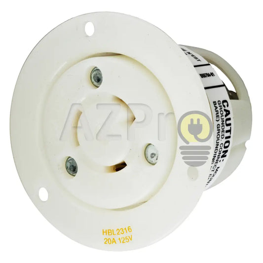 Conector Receptaculo Twist Lock 20A 125V L5-20R Hbl2316 Hubbell Electrónica > Audio Equipos Para