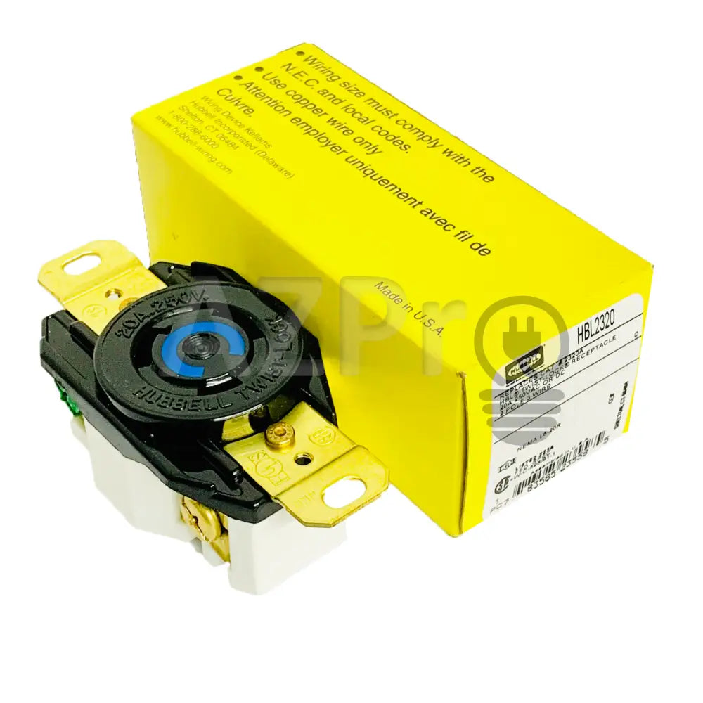 Conector Receptaculo Twist Lock Macho 250V Hbl2320 Hubbell Electrónica > Audio Equipos Para