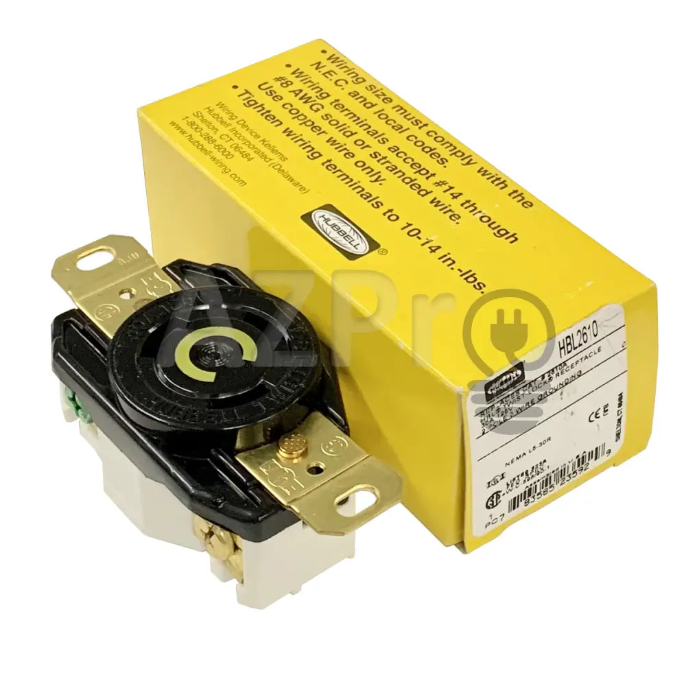 Conector Receptaculo Twist Lock 30A 125V L5-30R Hbl2610 Hubbell Electrónica > Audio Equipos Para