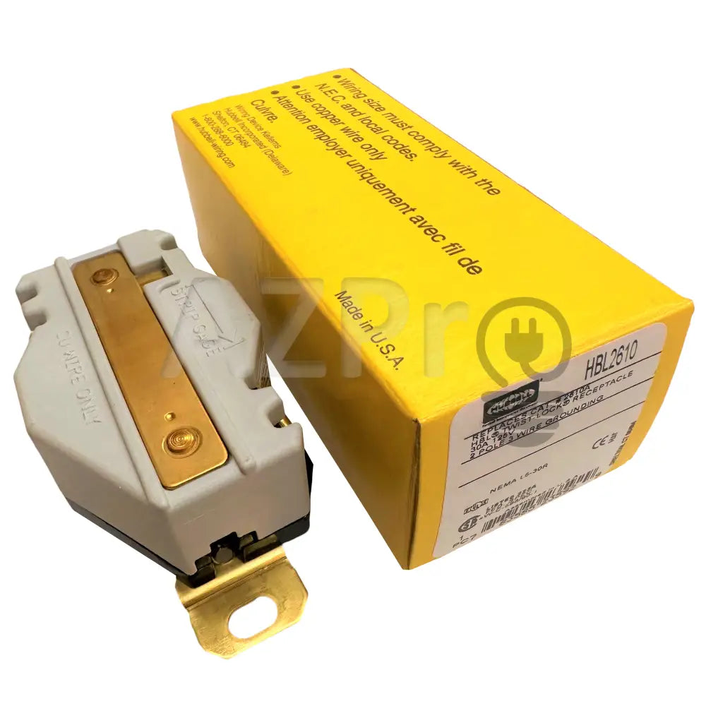 Conector Receptaculo Twist Lock 30A 125V L5-30R Hbl2610 Hubbell Electrónica > Audio Equipos Para