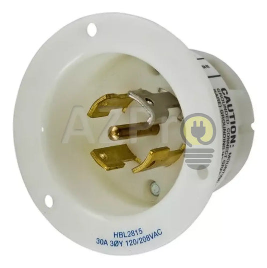 Conector Receptaculo Twist Lock 30A 120-208V L21-30P Hbl2815 Hubbell Electrónica > Audio Equipos