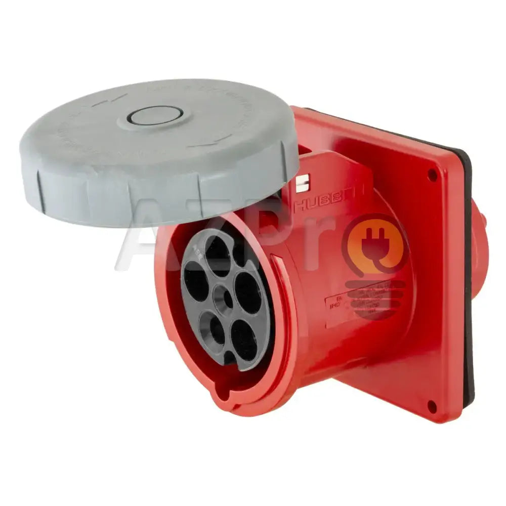 Conector Receptaculo Pin and Sleeve Chasis Hembra 30a 277-480v HBL530R7W Hubbell - Electrónica > Audio > Equipos para