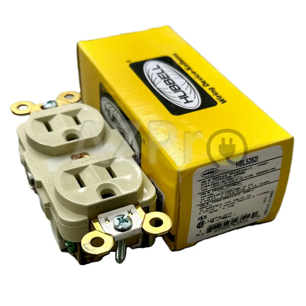 Conector Receptaculo Recto Hembra 15a 125v HBL5262I Hubbell - Electrónica > Audio > Equipos para escenario