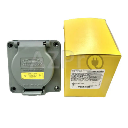 Conector Receptaculo Twist Lock 30a 125v L5-30R Con Tapa Intemperie HBL2610SW Hubbell - Electrónica > Audio > Equipos