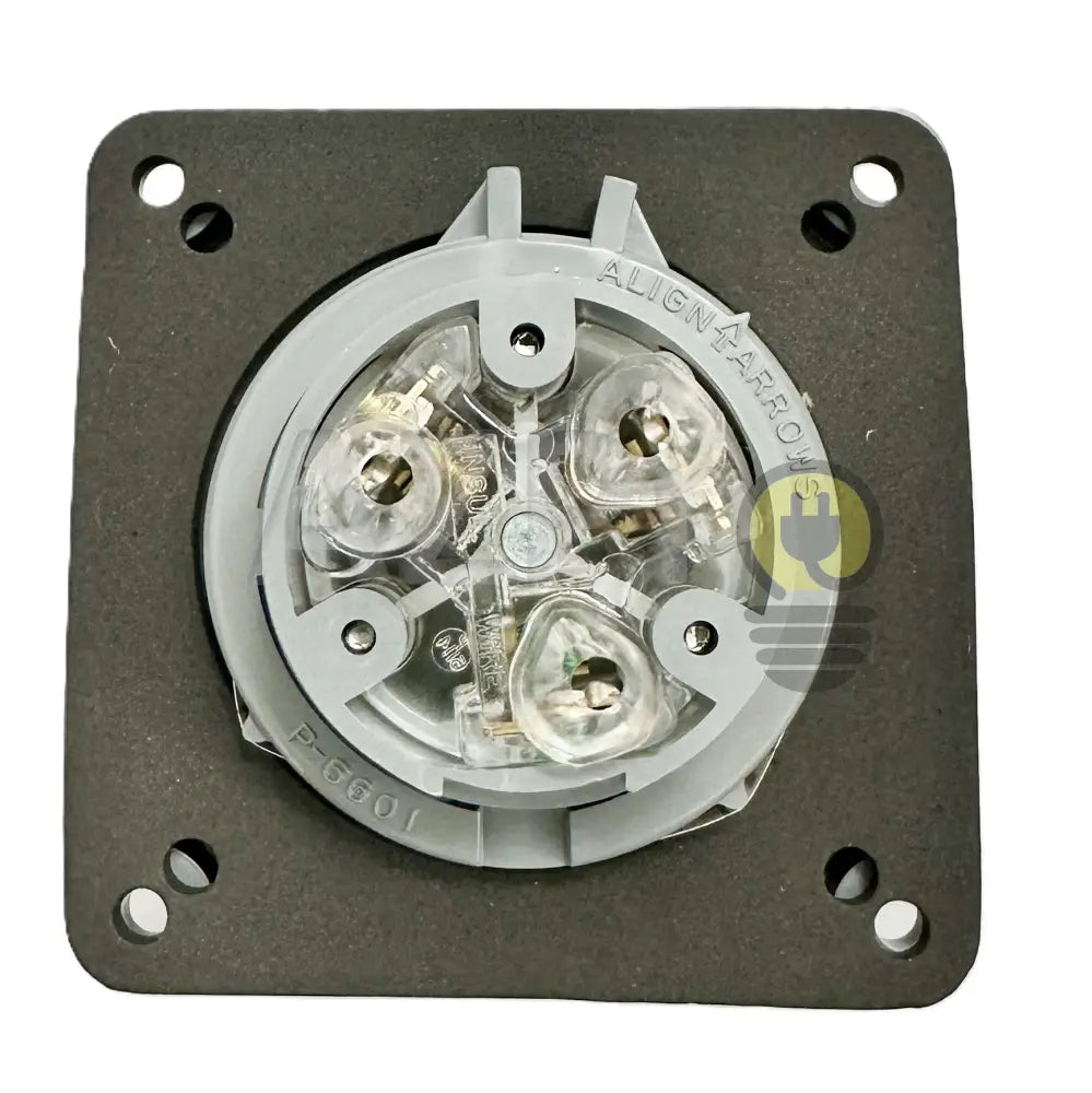 Conector Receptaculo Twist Lock 30a 125v L5-30R Con Tapa Intemperie HBL2610SW Hubbell - Electrónica > Audio > Equipos
