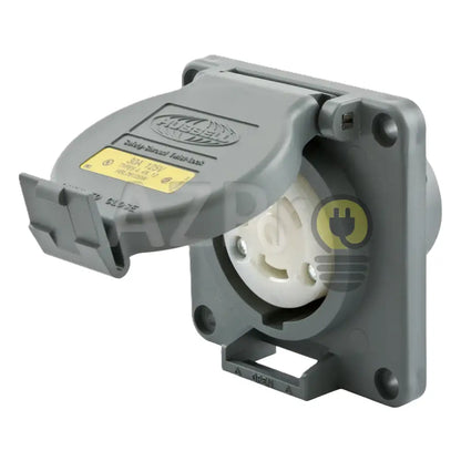 Conector Receptaculo Twist Lock 30a 125v L5-30R Con Tapa Intemperie HBL2610SW Hubbell - Electrónica > Audio > Equipos