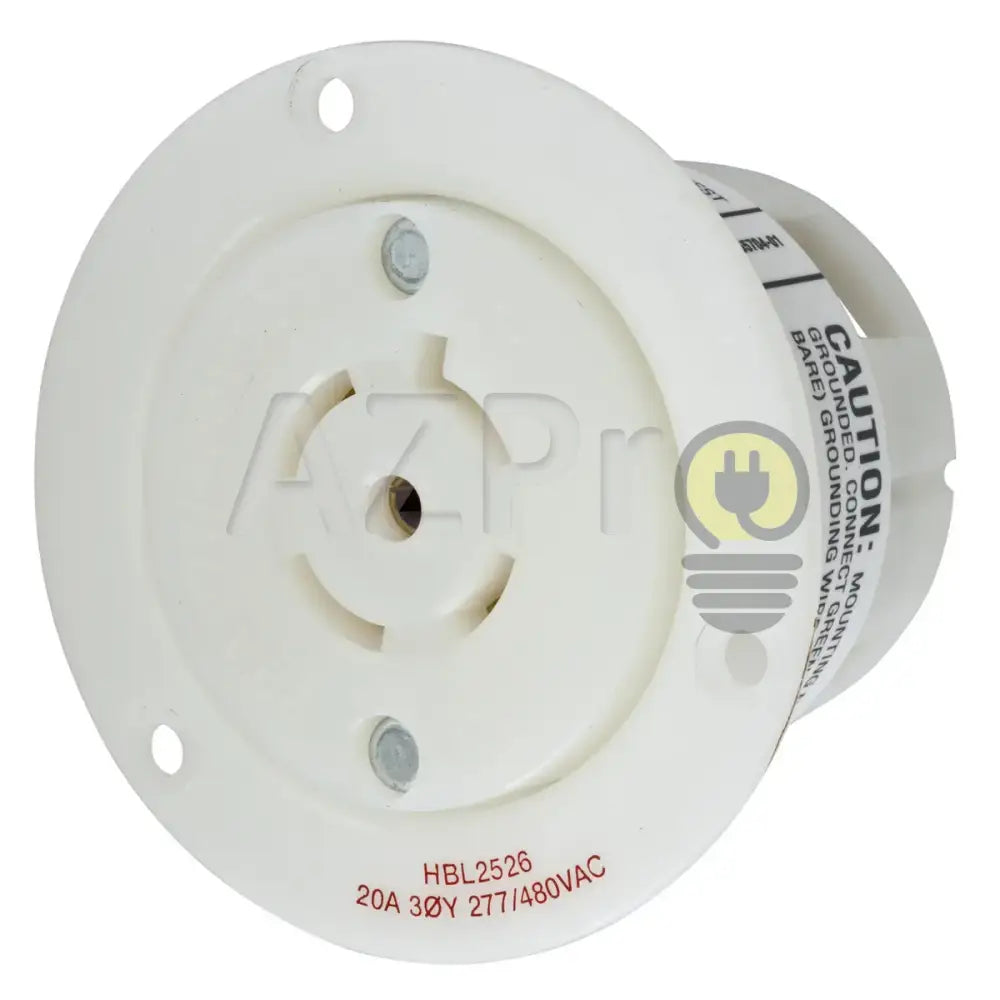 Conector Receptaculo Twist Lock Hembra 20a 277-480v L22-20R HBL2526 Hubbell - Electrónica > Audio > Equipos para