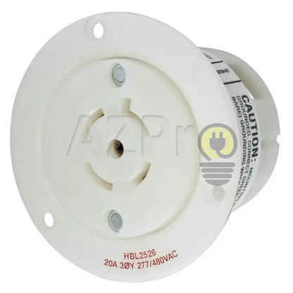 Conector Receptaculo Twist Lock Hembra 20a 277-480v L22-20R HBL2526 Hubbell - Electrónica > Audio > Equipos para