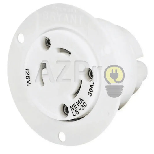 Conector Receptaculo Twist Lock Hembra 30a 125v L5-30R 70530ER Hubbell Bryant Electrónica > Audio > Equipos para