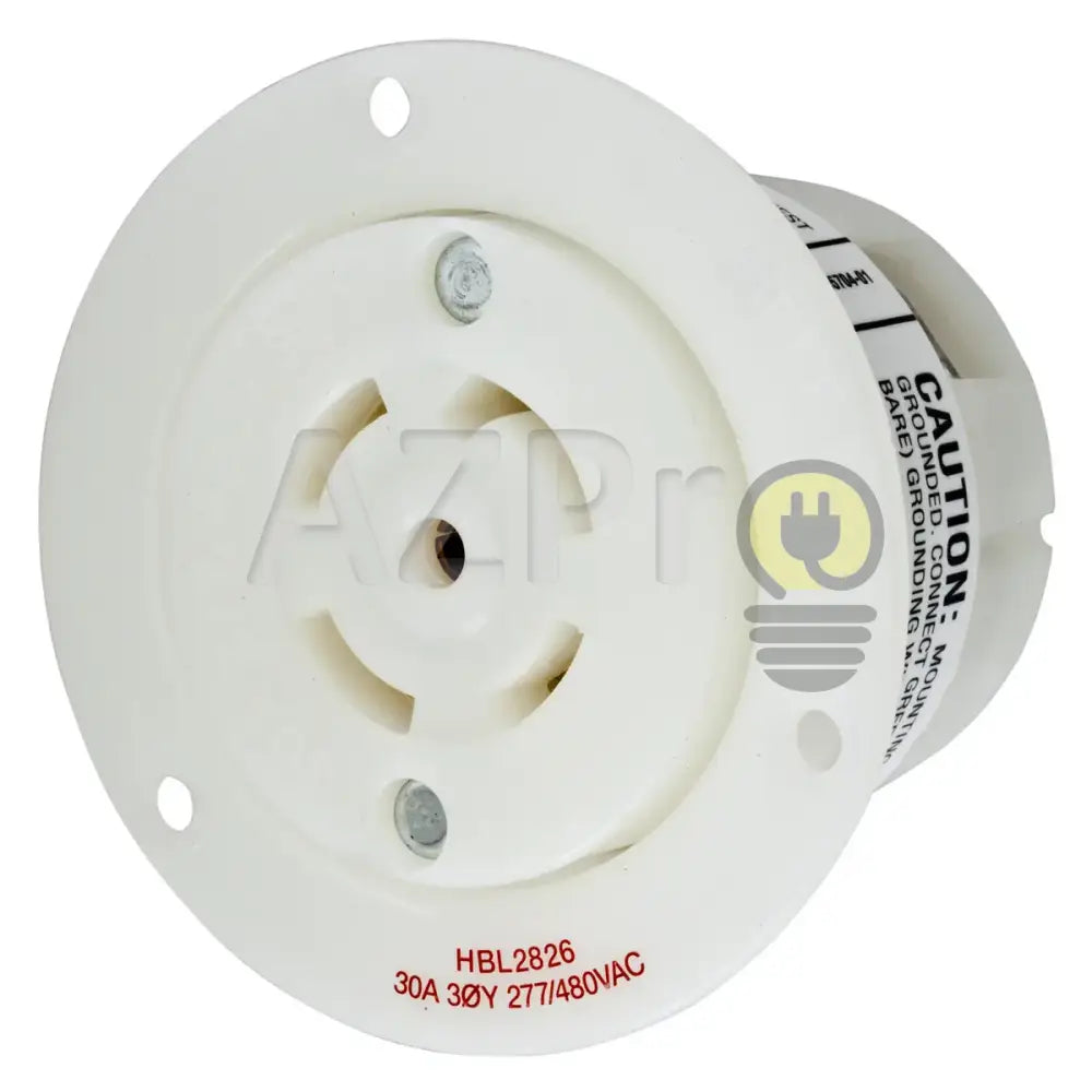Conector Receptaculo Twist Lock Hembra 30a 277-480v L22-30R HBL2826 Hubbell - Electrónica > Audio > Equipos para