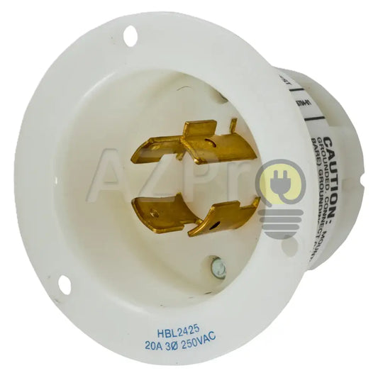 Conector Receptaculo Twist Lock Macho 20a 250v L15-20p HBL2425 Hubbell Electrónica > Audio > Equipos para escenario