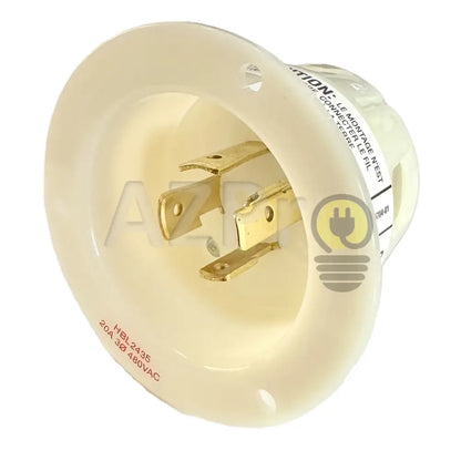 Conector Receptaculo Twist Lock Macho 20a 480v L16-20P HBL2435 Hubbell - Electrónica > Audio > Equipos para escenario