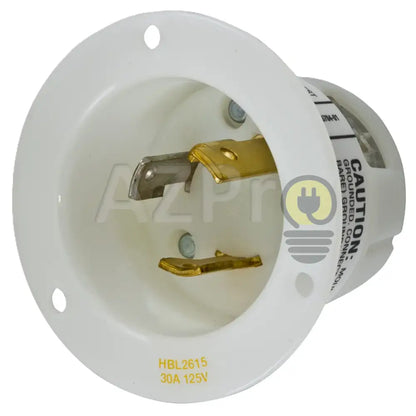 Conector Receptaculo Twist Lock Macho 30a 125v L5-30P HBL2615 Hubbell - Electrónica > Audio > Equipos para escenario