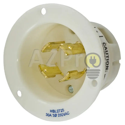 Conector Receptaculo Twist Lock Macho 30a 250v L15-30P HBL2725 Hubbell - Electrónica > Audio > Equipos para escenario