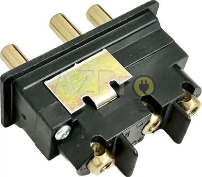 Conector Stage Pin Macho Chasis 20A 20Mr Marinco Bates Electrónica > Audio Equipos Para Escenario