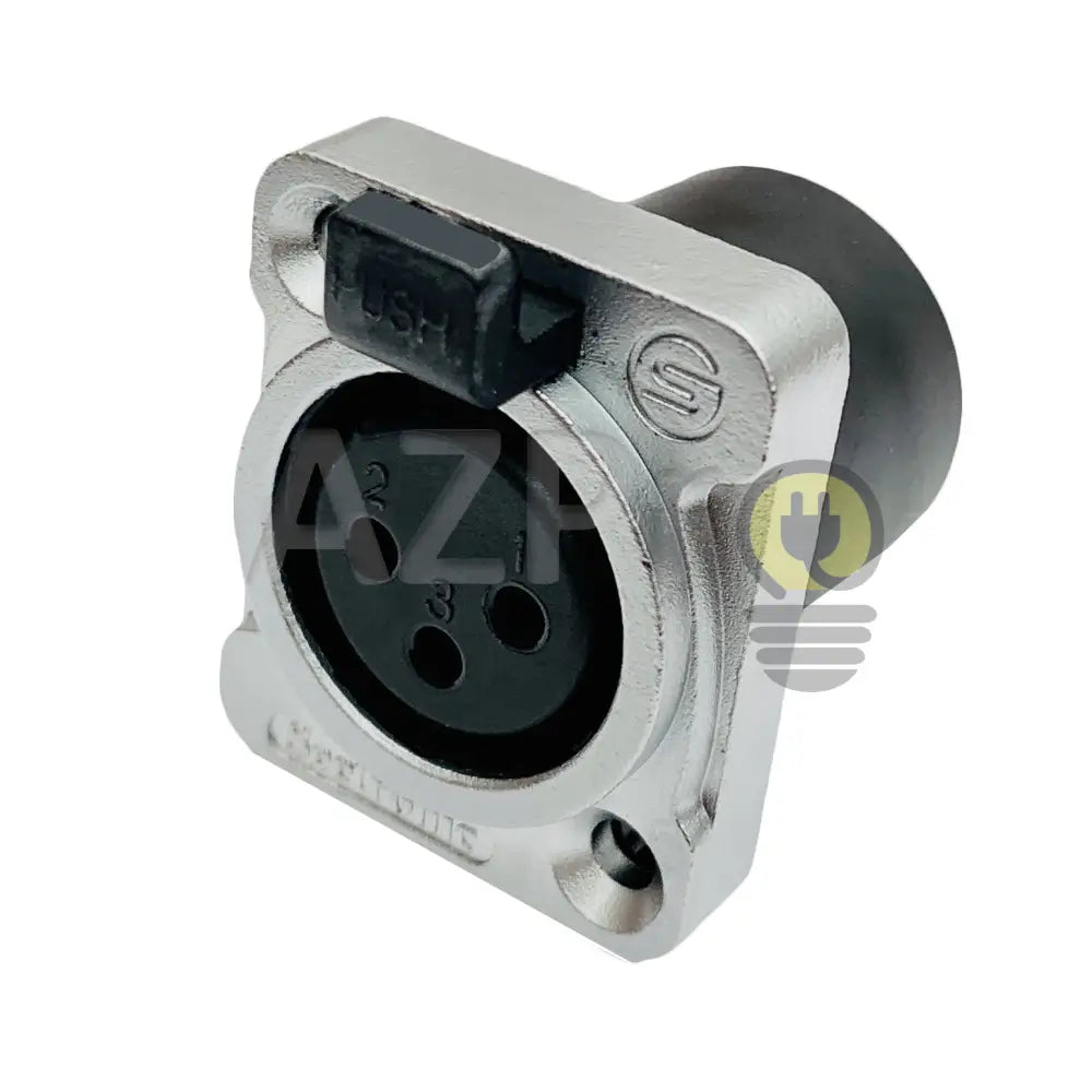 Conector Xlr 3 Pin Hembra Chasis Ip65 Oro Nc3Fdx Seetronic Electrónica > Audio Equipos Para