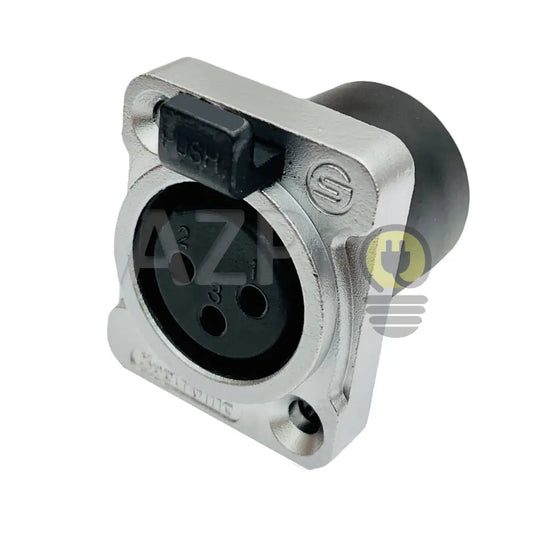 Conector Xlr 3 Pin Hembra Chasis Ip65 Oro Nc3Fdx Seetronic Electrónica > Audio Equipos Para