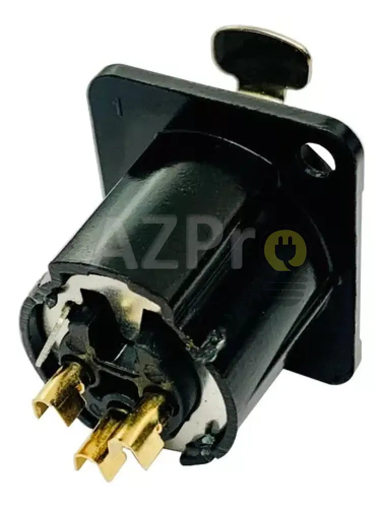 Conector Xlr 3 Pin Hembra Chasis Negro Oro Nc3Fp Seetronic Electrónica > Audio Equipos Para