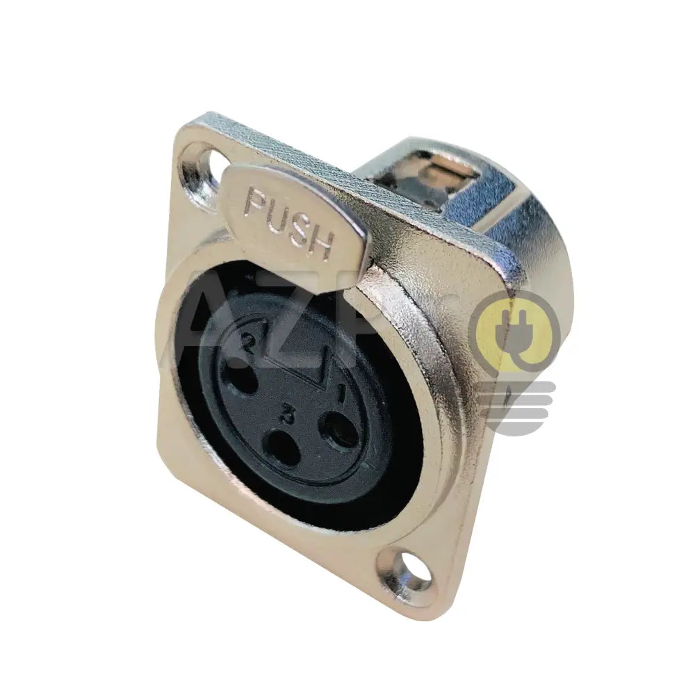 Conector Xlr 3 Pin Hembra Chasis Nickel Plata Nc3Fp Gen Electrónica > Audio Equipos Para Escenario