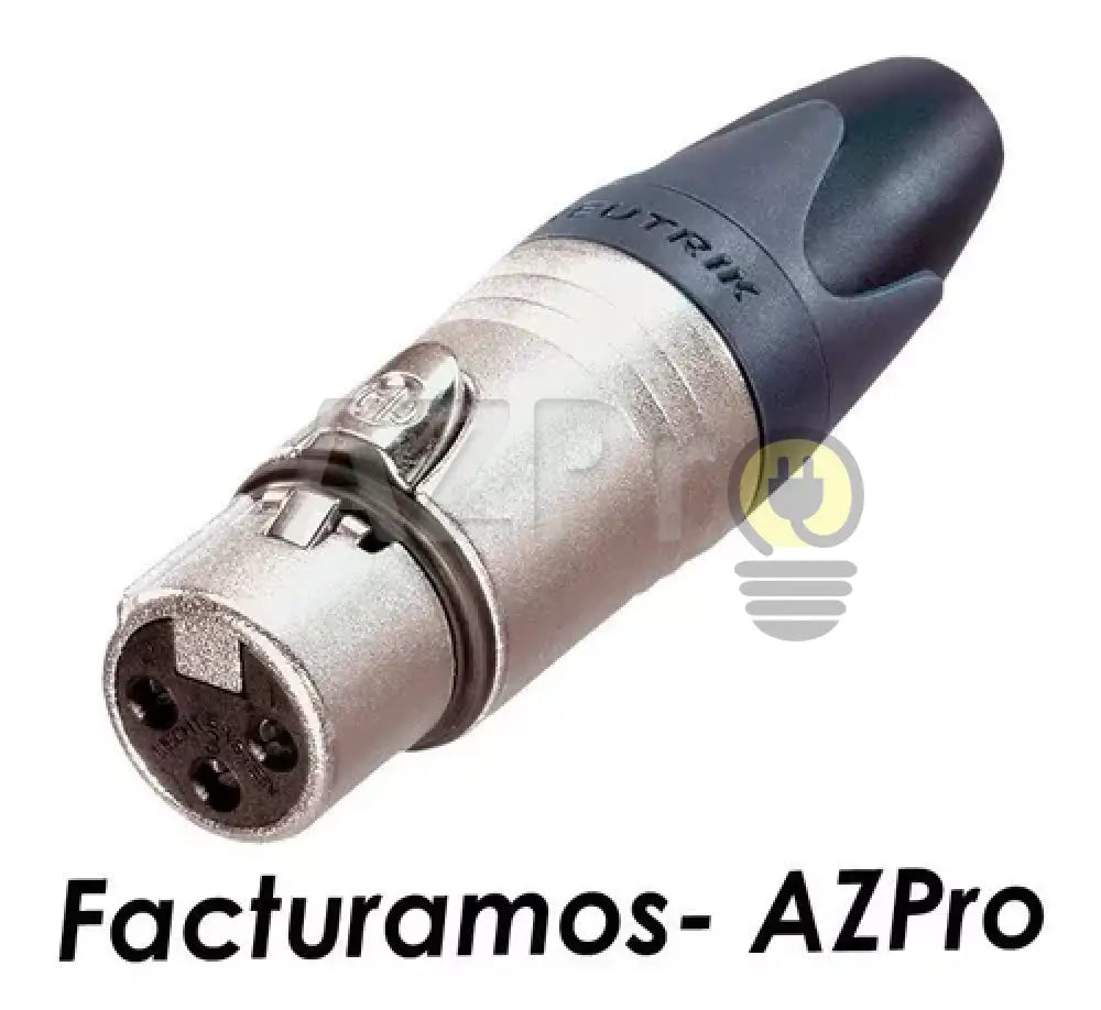 Conector Xlr 3 Pin Hembra Linea Nickel Plata Nc3Fxx Neutrik Electrónica > Audio Equipos Para