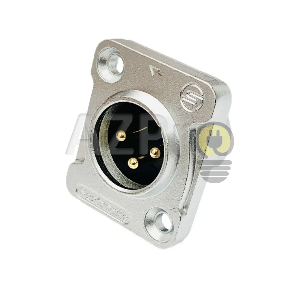 Conector Xlr 3 Pin Macho Chasis Ip65 Oro Nc3Mdx Seetronic Electrónica > Audio Equipos Para Escenario