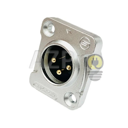Conector Xlr 3 Pin Macho Chasis Ip65 Oro Nc3Mdx Seetronic Electrónica > Audio Equipos Para Escenario