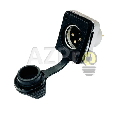 Conector Xlr 3 Pin Macho Chasis Ip65 Oro Nc3Mdx Seetronic Electrónica > Audio Equipos Para Escenario