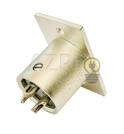 Conector Xlr 3 Pin Macho Chasis Nickel Plata Nc3Mp Gen Electrónica > Audio Equipos Para Escenario