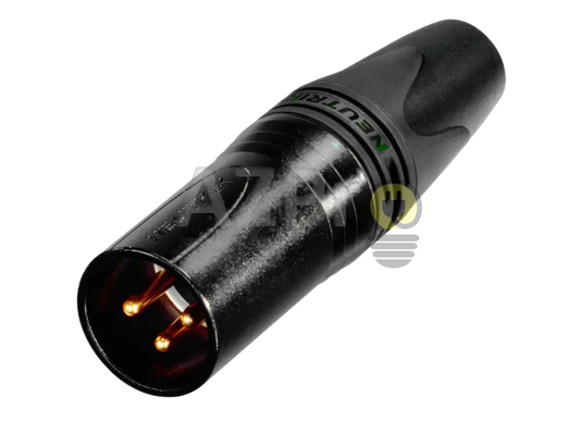 Conector Xlr 3 Pin Macho Linea Negro Oro Nc3Mxx Neutrik Electrónica > Audio Equipos Para Escenario