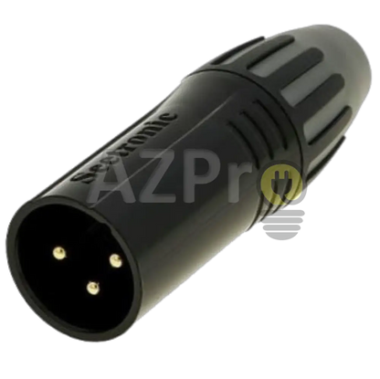 Conector Xlr 3 Pin Macho Linea Negro Oro Nc3Mxx Seetronic Electrónica > Audio Equipos Para Escenario