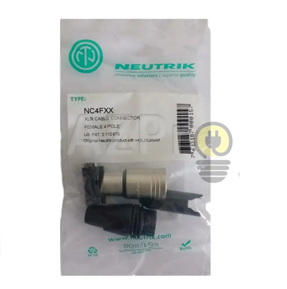 Conector Xlr 4 Pin Hembra Linea Nickel Plata NC4FXX Neutrik - Electrónica > Audio > Equipos para escenario