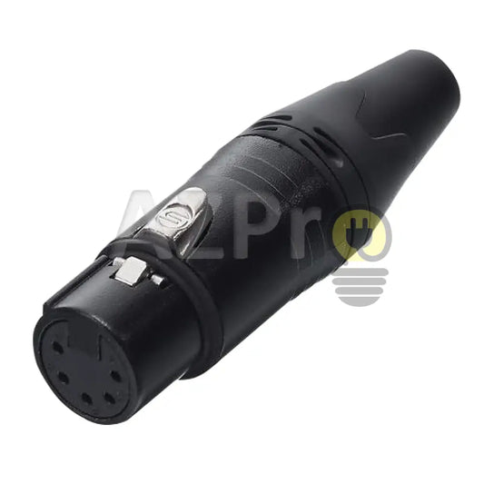 Conector Xlr 5 Pin Hembra Linea Negro Oro Nc5Fxx Seetronic Electrónica > Audio Equipos Para