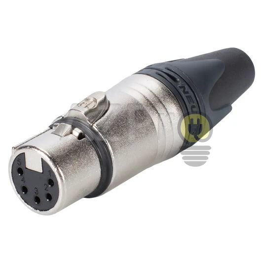 Conector Xlr 5 Pin Hembra Linea Nickel Plata Nc5Fxx Neutrik Electrónica > Audio Equipos Para