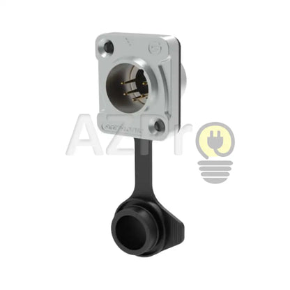 Conector Xlr 5 Pin Macho Chasis IP65 Intemperie NC5MDX-TOP J5F2C-W Seetronic Electrónica > Audio > Equipos para