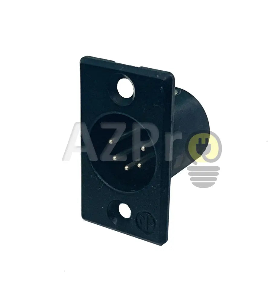 Conector Xlr 5 Pin Macho Chasis Negro Plata Nc5Mp Neutrik Electrónica > Audio Equipos Para Escenario