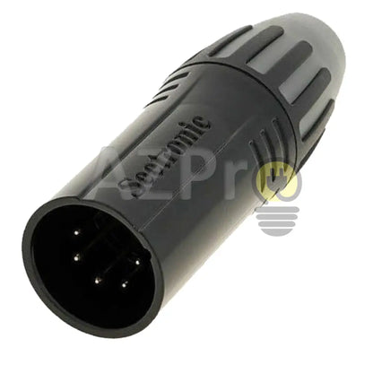 Conector Xlr 5 Pin Macho Linea Cuerpo Negro Contactos Oro Nc5Mxx Seetronic Electrónica > Audio
