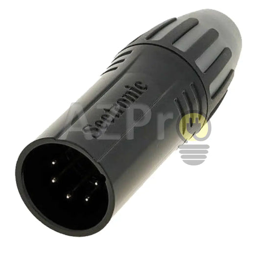 Conector Xlr 5 Pin Macho Linea Cuerpo Negro Contactos Oro Nc5Mxx Seetronic Electrónica > Audio