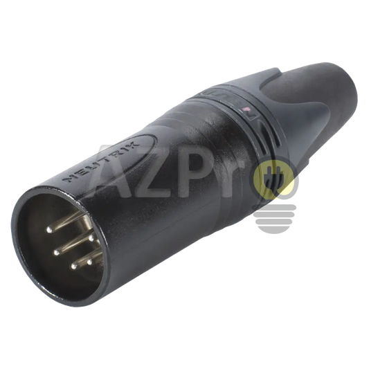 Conector Xlr 5 Pin Macho Linea Negro Oro Nc5Mxx Neutrik Electrónica > Audio Equipos Para Escenario