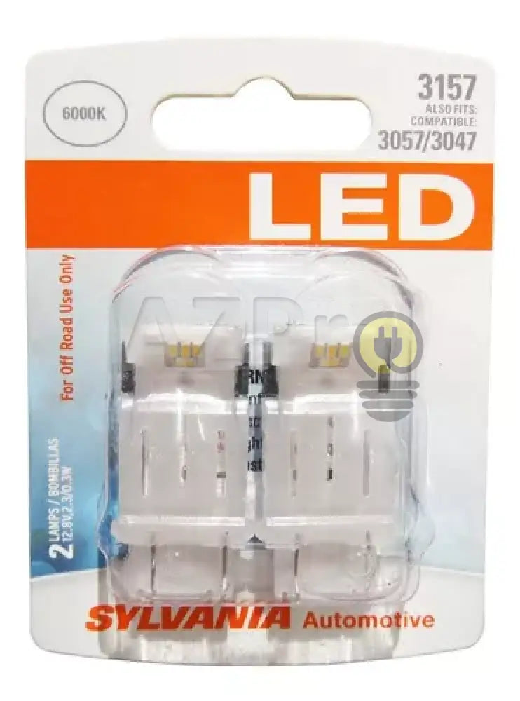 Foco 3157 - 3457 3047 Led Luz Blanca 2.3W 12.8V 2Pz Osram Casa Y Jardín > Iluminación Bombillas Con