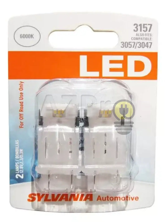 Foco 3157 - 3457 3047 Led Luz Blanca 2.3W 12.8V 2Pz Osram Casa Y Jardín > Iluminación Bombillas Con