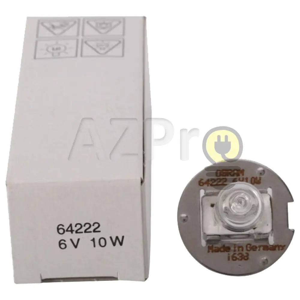 Foco 64222 Lampara Halogena 10W 6V Pg22 Zeiss Osram Casa Y Jardín > Iluminación Focos Reflectores