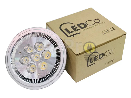 Foco Ar111 Lampara Led 7W 12V G53 15-45Grados Ledco Casa Y Jardín > Iluminación Bombillas Con Diodos