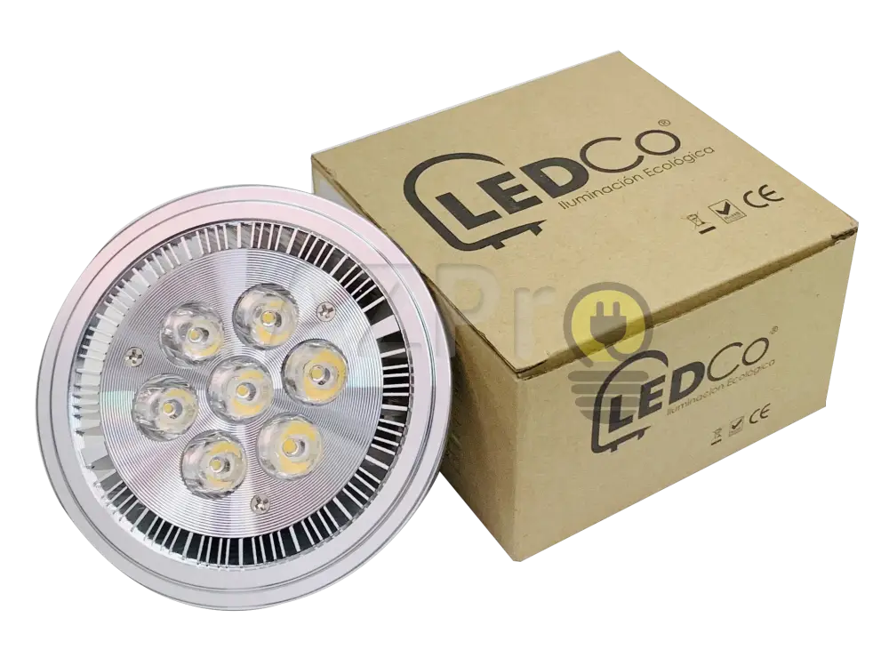 Foco Ar111 Lampara Led 7W 12V G53 15-45Grados Ledco Casa Y Jardín > Iluminación Bombillas Con Diodos