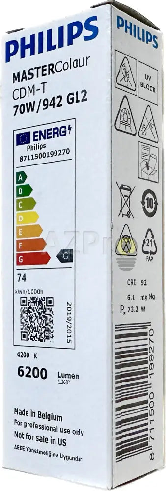 Foco Cdm T 70 Lampara Descarga Mastercolour 70W G12 Philips Casa Y Jardín > Iluminación Focos